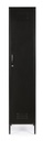 Armadio nero 46x38x185 h in acciaio