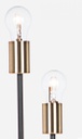 Piantana fiaccola 34x30x155h nero 5 luci