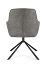 2x Poltrona grigia ecopelle 59x65x86