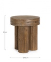 Tavolino Dacca marrone D.45x50h in legno
