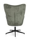 Poltrona in tessuto verde 69x72x106