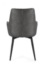 2x Poltrona in ecopelle antracite 56x65x92