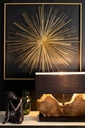 Lampada tavolo Naga nera 60x20x55h