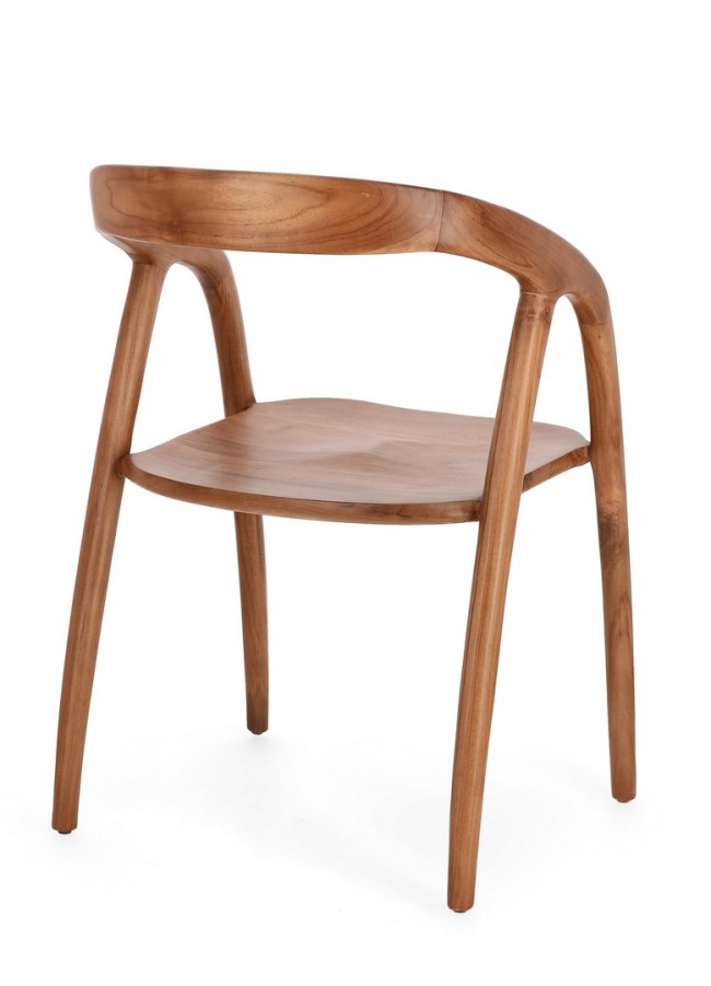 2x Sedia in legno 55x56.5x79.5 cm