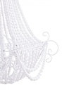 Lampadario corona bianco opaco D.48x71h