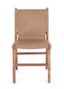 2x Sedia in pelle 46x59x85h cm