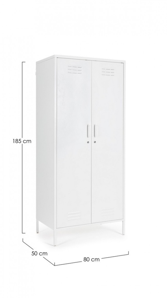 Armadio bianco 50x80x185h in acciaio