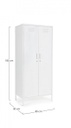 Armadio bianco 50x80x185h in acciaio