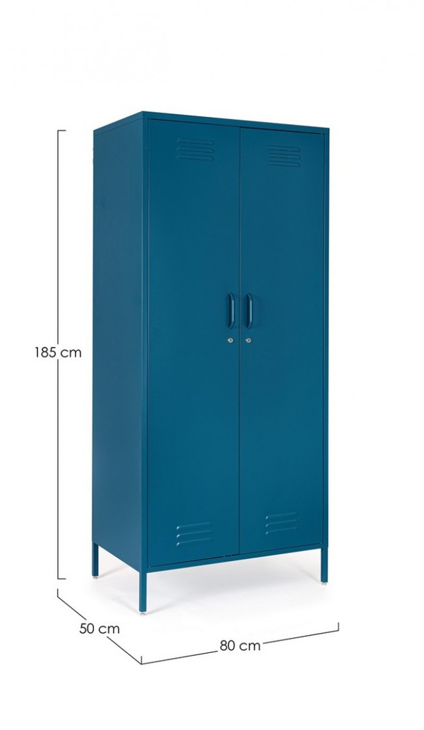 Armadio 50x80x185 in acciaio blu