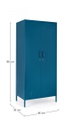 Armadio 50x80x185 in acciaio blu