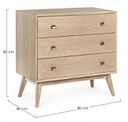 Cassettiera 80x40x80 in legno