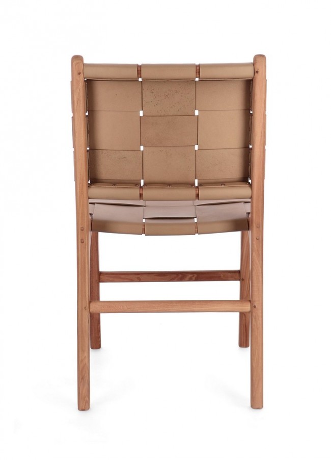 2x Sedia in pelle 46x59x85h 45h1