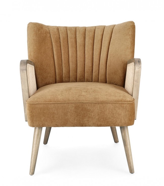 Poltrona virna mustard 64x71x79 cm