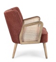Poltrona virna 64x71x79 cm, mattone