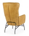 Poltrona senape 70x84x109 cm in ecopelle