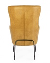 Poltrona senape 70x84x109 cm in ecopelle