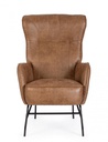Poltrona marrone ecopelle 70x84x109