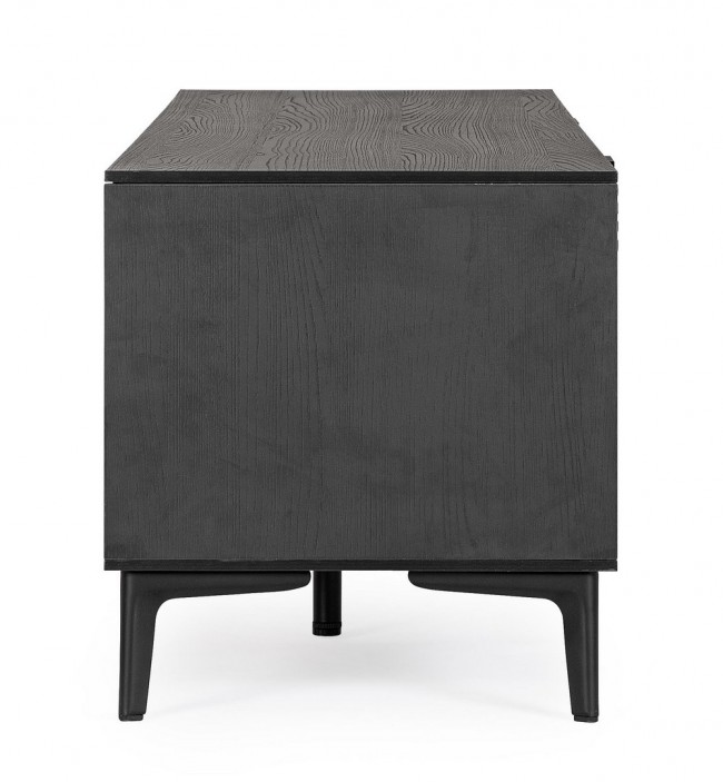 Mobile porta TV 154x40x44 in legno nero-nat