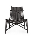2x Sedia lounge nera 77x80x84h 37.5h1