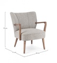 Poltrona Moritz Stone 66.5x73.5x81.5