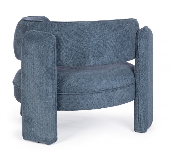 Poltrona Aisha blu 94x88x73 cm