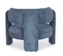 Poltrona Aisha blu 94x88x73 cm