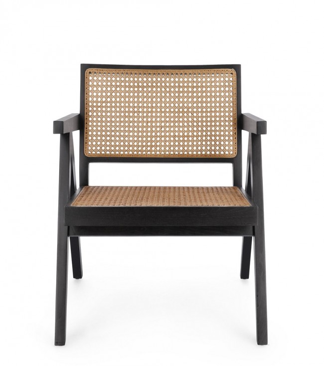 Poltrona lounge nera 61x68.5x74 cm