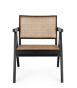 Poltrona lounge nera 61x68.5x74 cm