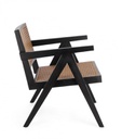 Poltrona lounge nera 61x68.5x74 cm