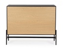Cassettiera nera e naturale 104x40x81,5