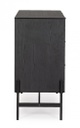 Cassettiera nera e naturale 104x40x81,5