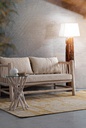 Piantana ottone-bianco h155 45x30