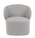 Poltrona grigia boucle 79.5x75.5x72