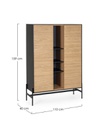 Mobile 2A allycía nero-naturale 110x40x159