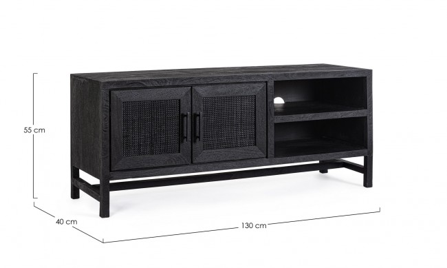 Mobile porta TV 130x40x55 in legno
