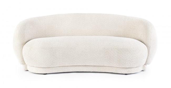 Divano 2 posti 191x93x73 in bouclé naturale