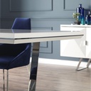 Tavolo bianco laccato 185x95x78