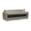 Divano letto tortora 228x90x89 cm