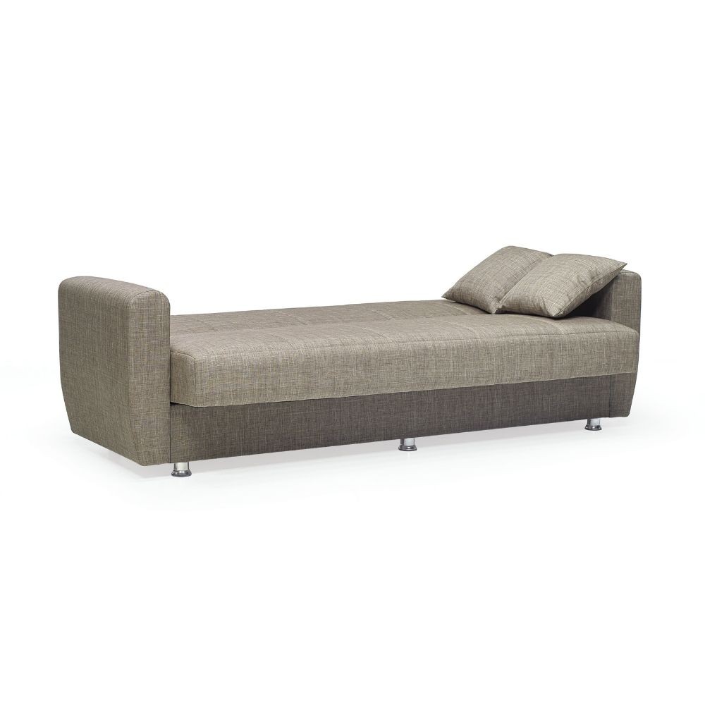 Divano letto tortora 228x90x89 cm