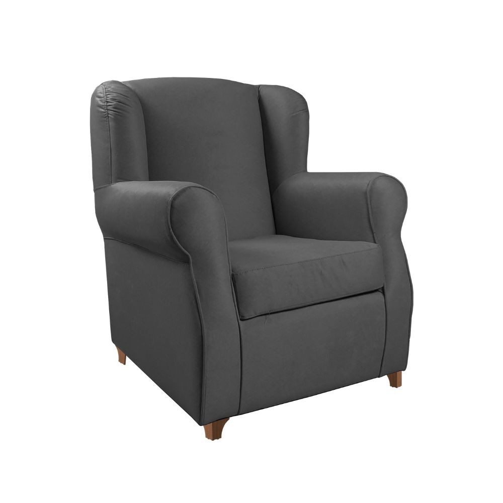 Poltrona grigia 87x85x103 cm