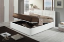 Letto matrimoniale bianco 182x220x109 cm