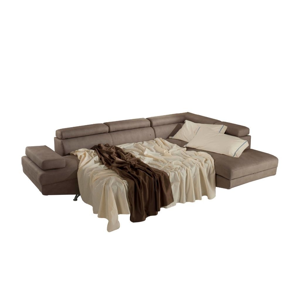 Divano angolare destro con letto 297x206