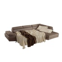 Divano angolare destro con letto 297x206