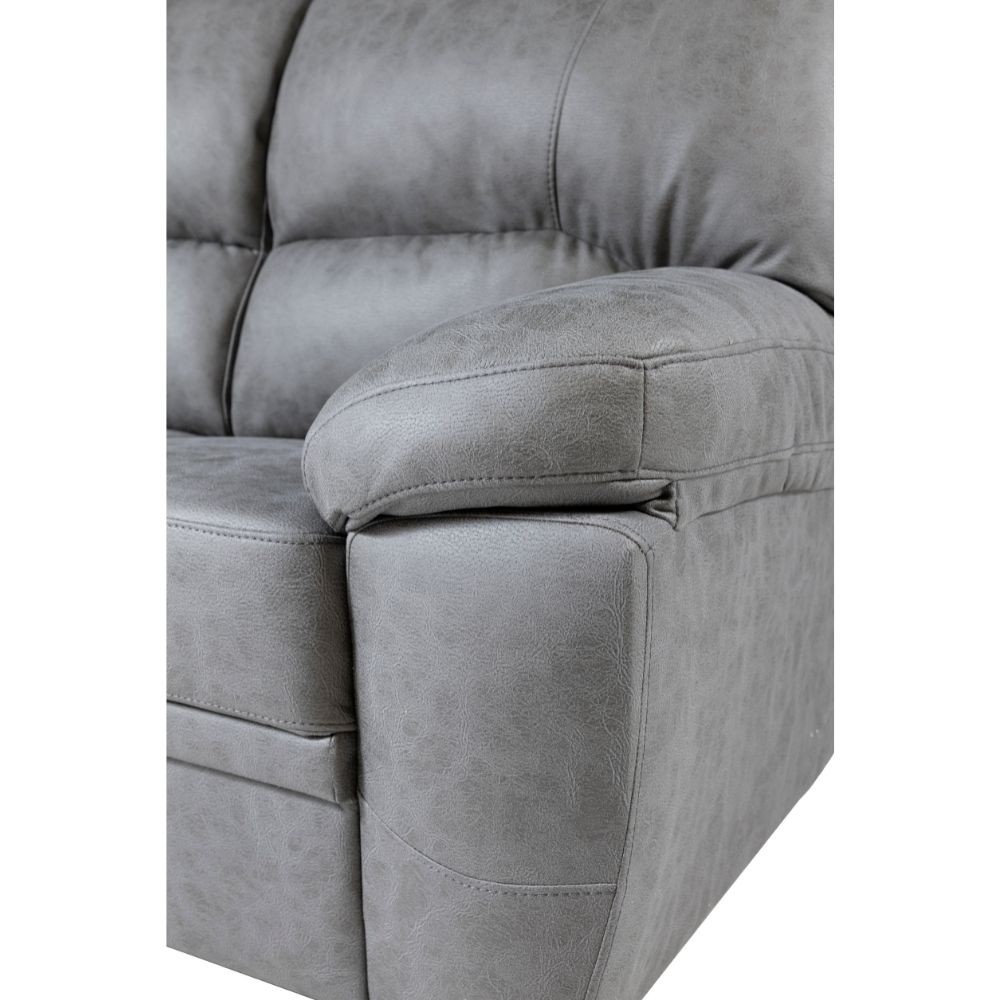 Divano 2 posti grigio 155x82x99 cm