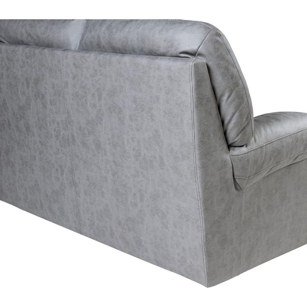 Divano 2 posti grigio 155x82x99 cm