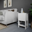 Comodino bianco 30x30x55 cm anta ribalta
