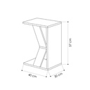Tavolino porta computer bianco 30x40x57