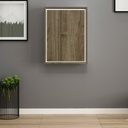 Scrivania pieghevole noce e bianco 93x58x157