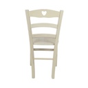 Sedia decoro crema corda 43x45x88 cm