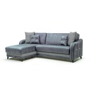Divano grigio 246x138x92 cm